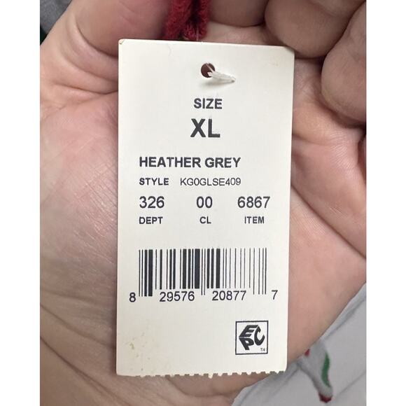 Well Worn Girls XL 14–16 Gray Llama Hooded Holiday Sweater Dress NWT - Picture 4 of 8